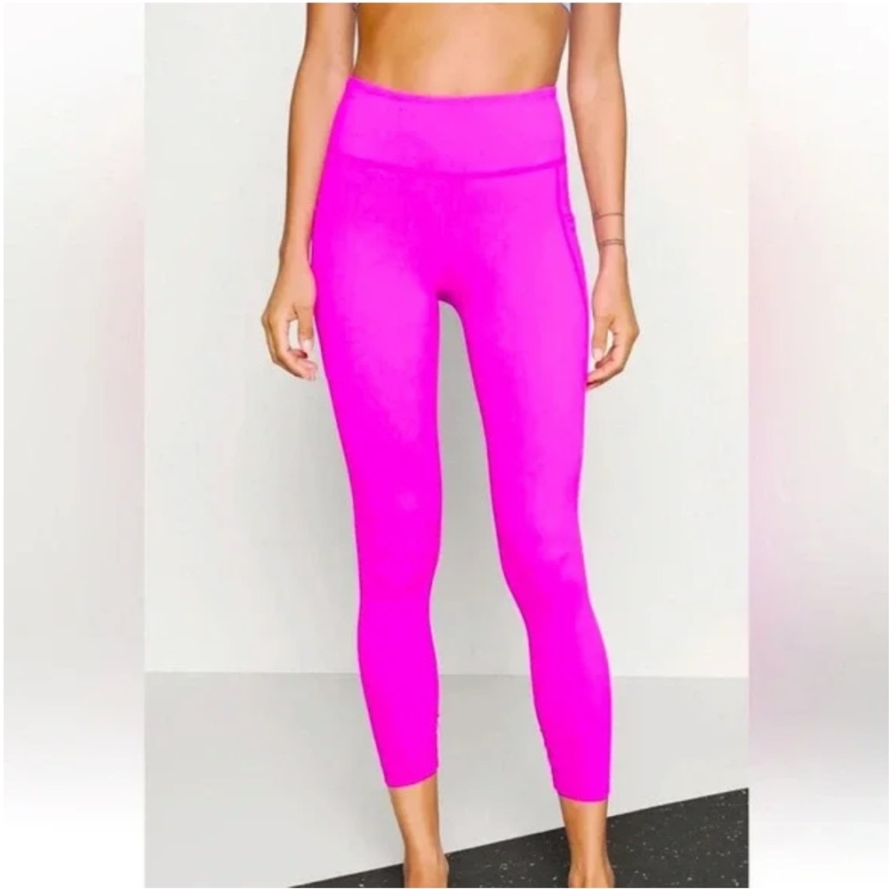 Free people, movement wave rider hot pink leggings